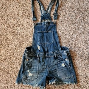 Boyfriend short overalls